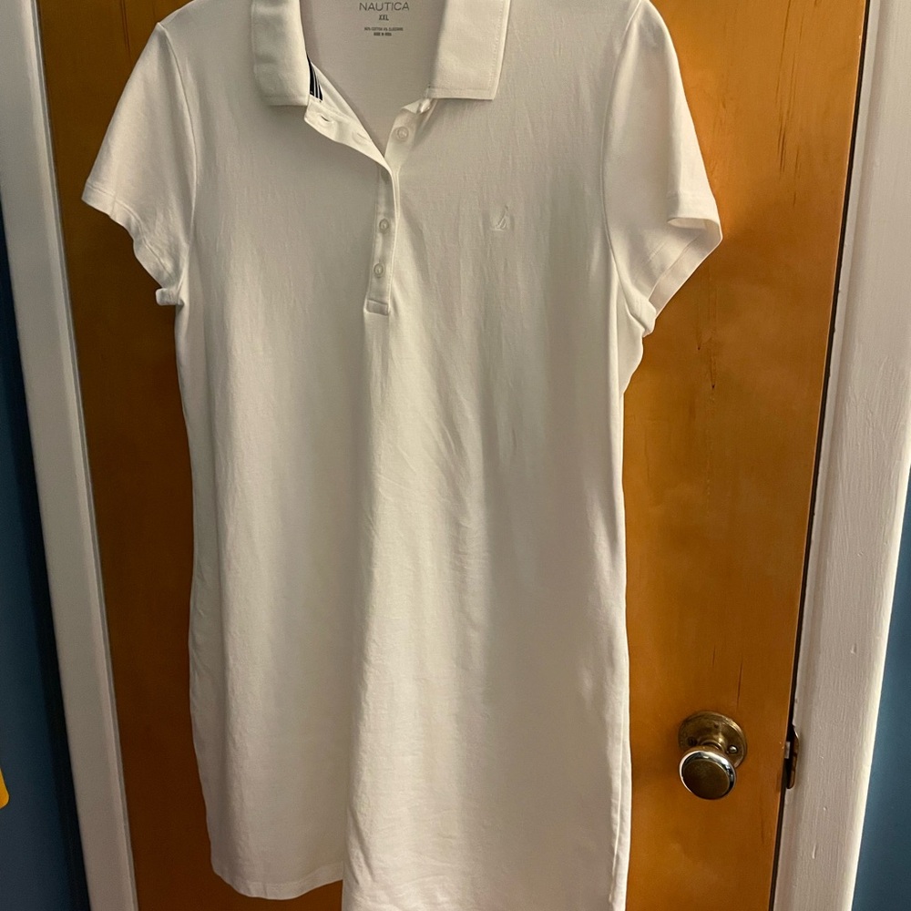 Nautica White Collared Shirt